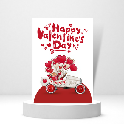 Gnome in Love | Happy Valentine's Day - Personalized Greeting Card for Someone in Jail or Prison