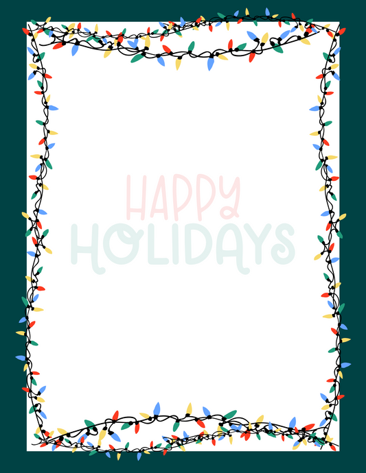 Happy Holidays - Letter