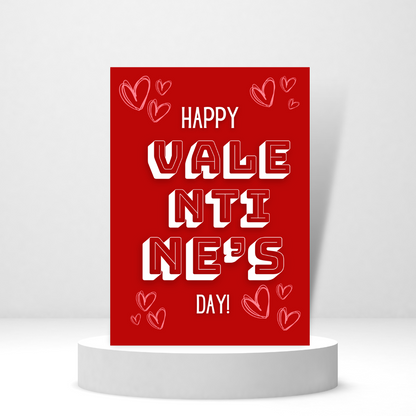 Happy Valentine's Day! ❤️ - Personalized Greeting Card for Someone in Jail or Prison
