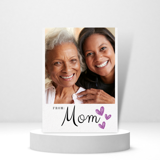 From: Mom Photo Card - Personalized Greeting Card for Someone in Jail or Prison