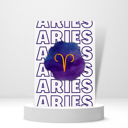 Aries Aries Aries - Personalized Greeting Card for Someone in Jail or Prison