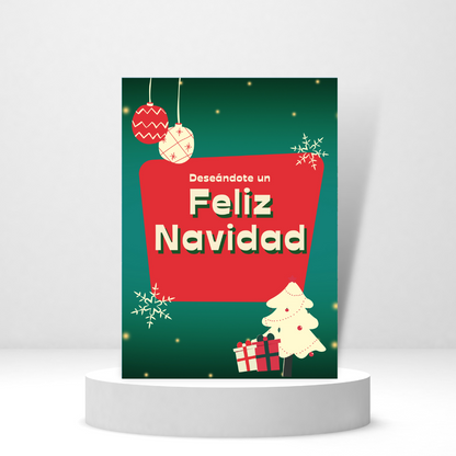 Deseándote un Feliz Navidad - Personalized Greeting Card for Someone in Jail or Prison