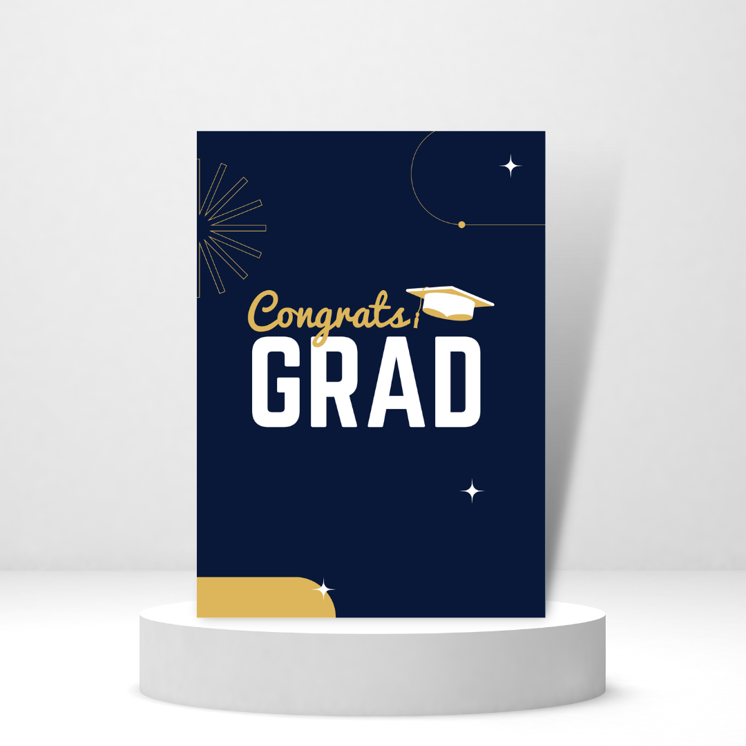 Congrats Grad! - Personalized Greeting Card for Someone in Jail or Prison