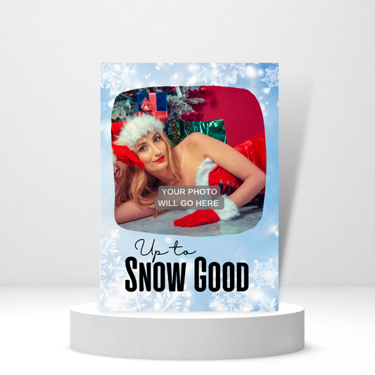 Up to Snow Good Photo Card | Holiday Card