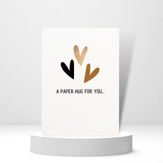 A Paper Hug for You - Personalized Greeting Card for Someone in Jail or Prison