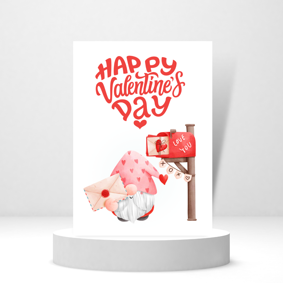 XOXO Love You | Happy Valentine's Day - Personalized Greeting Card for Someone in Jail or Prison