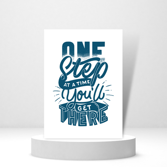 One Step at a Time - Personalized Greeting Card for Someone in Jail or Prison
