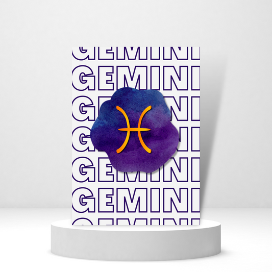 Gemini Gemini Gemini- Personalized Greeting Card for Someone in Jail or Prison