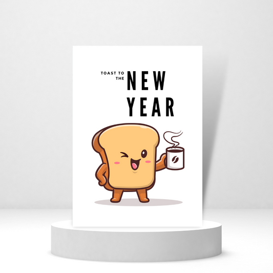 Toast to the New Year - Personalized Greeting Card for Someone in Jail or Prison