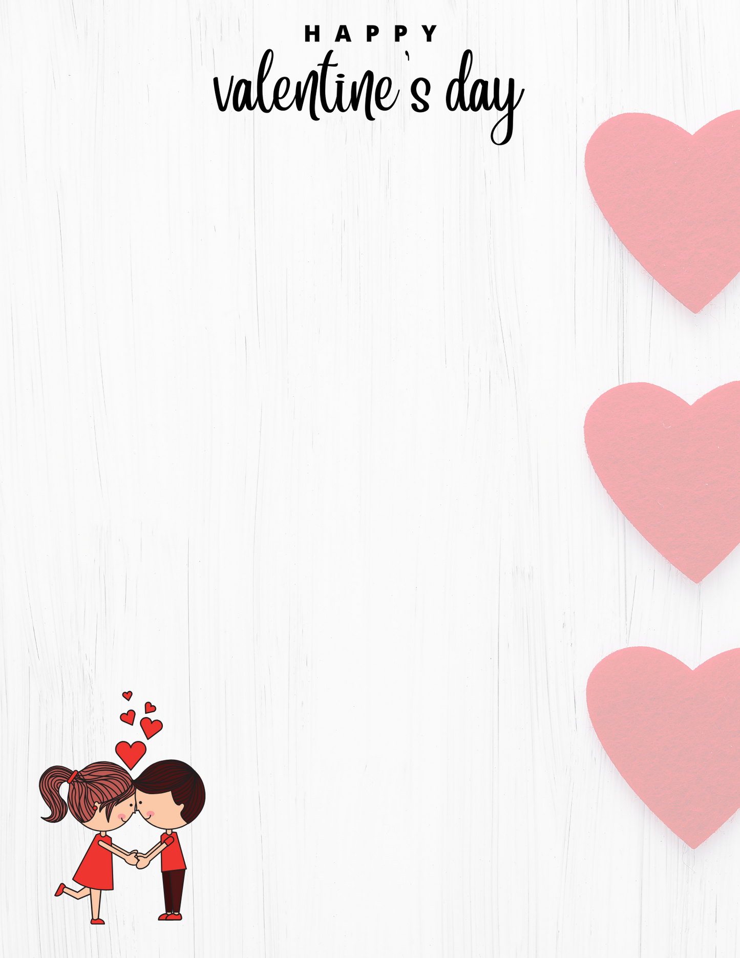 Cute Couple | Happy Valentine's Day - Letter