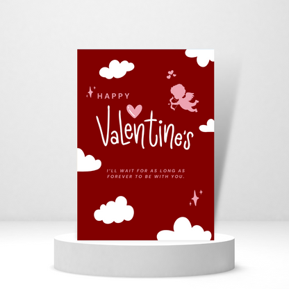 I'll Wait As Long As Forever To Be With You - Personalized Greeting Card for Someone in Jail or Prison