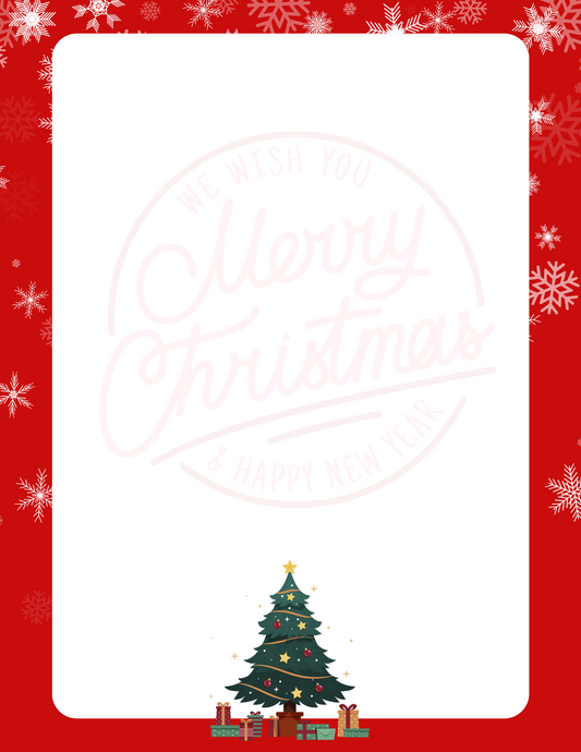 We wish you a Merry Christmas & Happy New Year - Letter