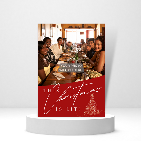 This Christmas is Lit- Photo Card | Christmas Card