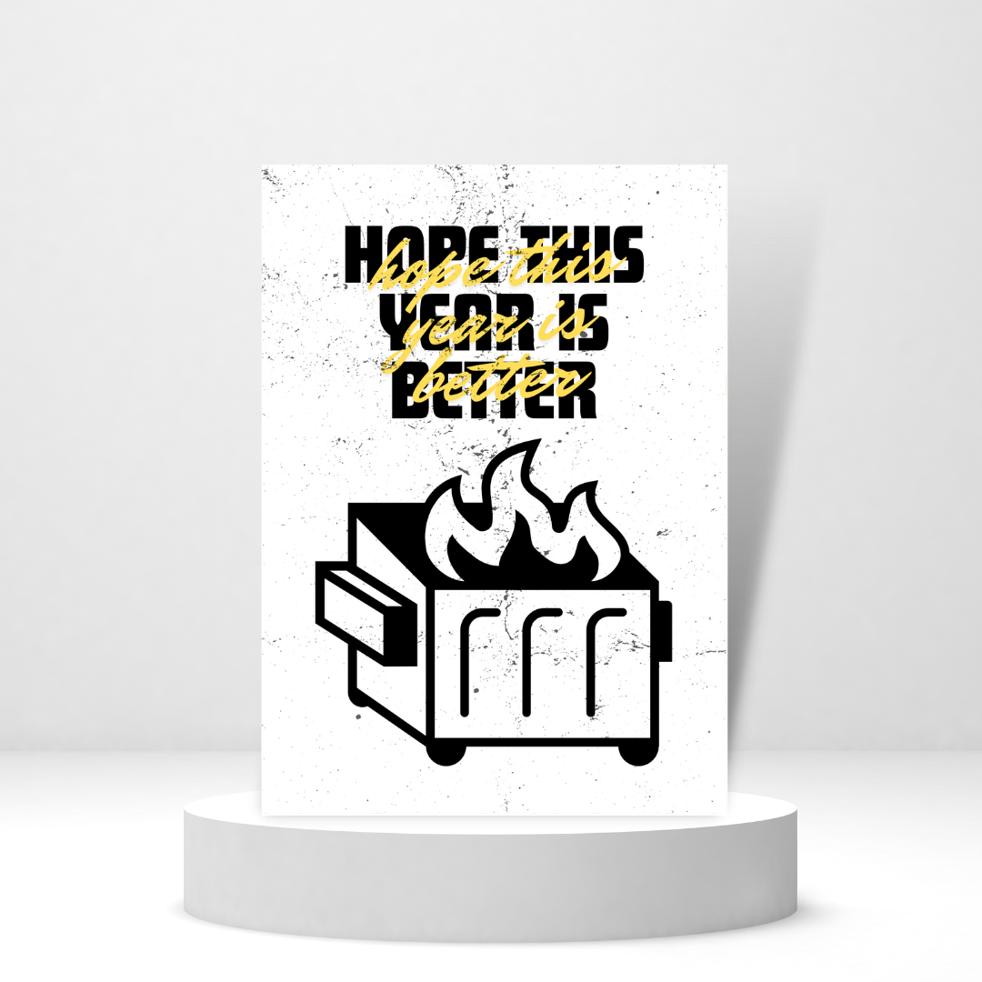 Hope This Year is Better - Personalized Greeting Card for Someone in Jail or Prison