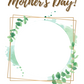 Happy Mother's Day Greenery Photo Card | Personalized Mother's Day Card