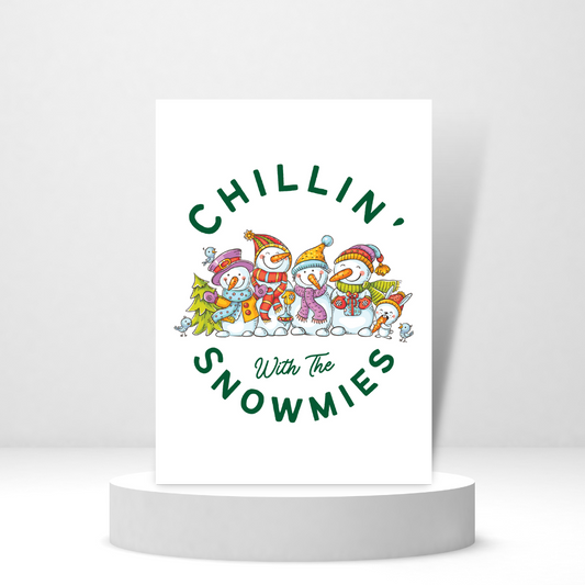 Chillin' with the Snowmies | Holiday Card