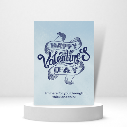Through Thick and Thin - Personalized Greeting Card for Someone in Jail or Prison