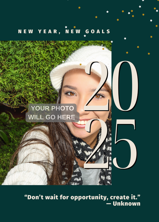 New Year, New Goals Photo Card | New Year Card