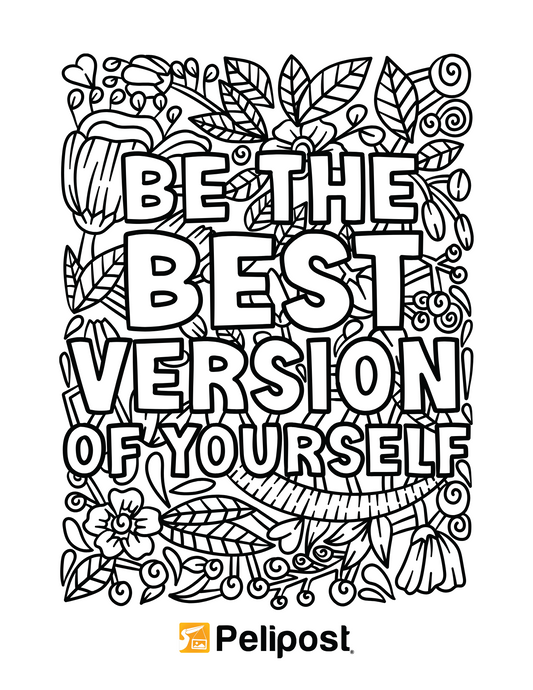 Be the Best Version of Yourself Coloring Page | FREE Digital Download