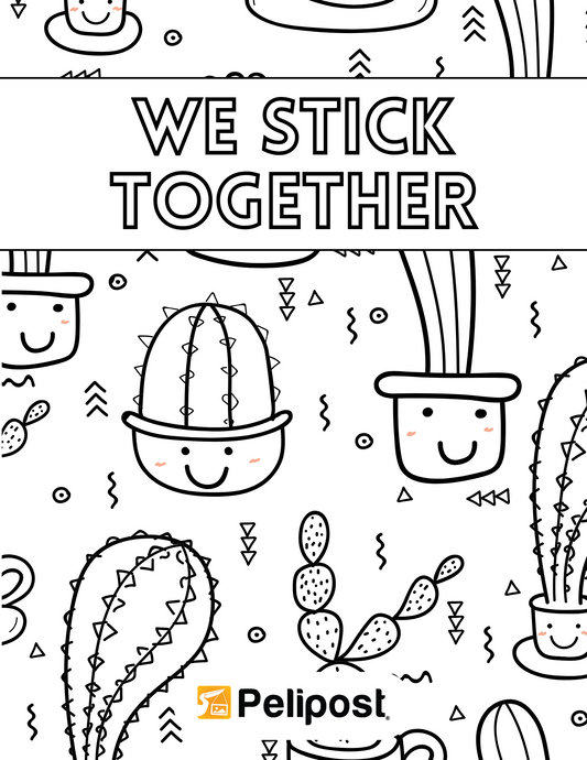 We Stick Together Coloring Page | FREE Digital Download