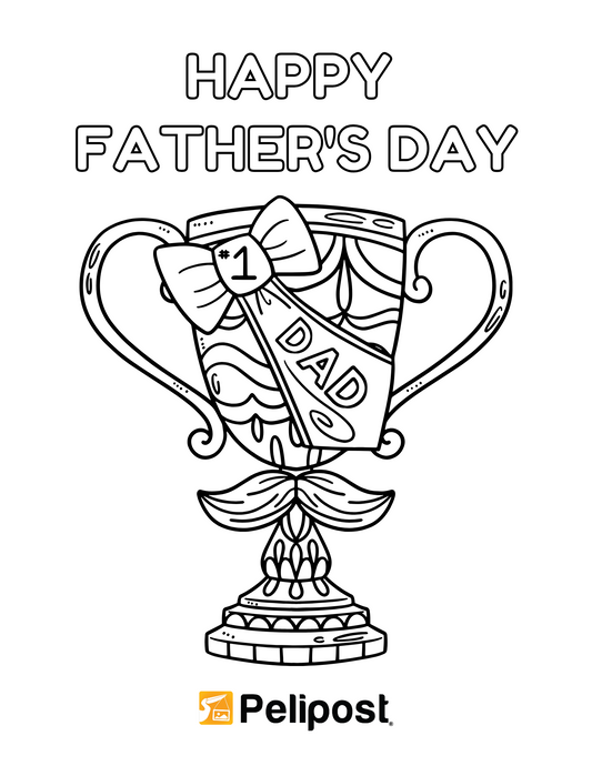 Happy Father's Day Coloring Page | FREE Digital Download