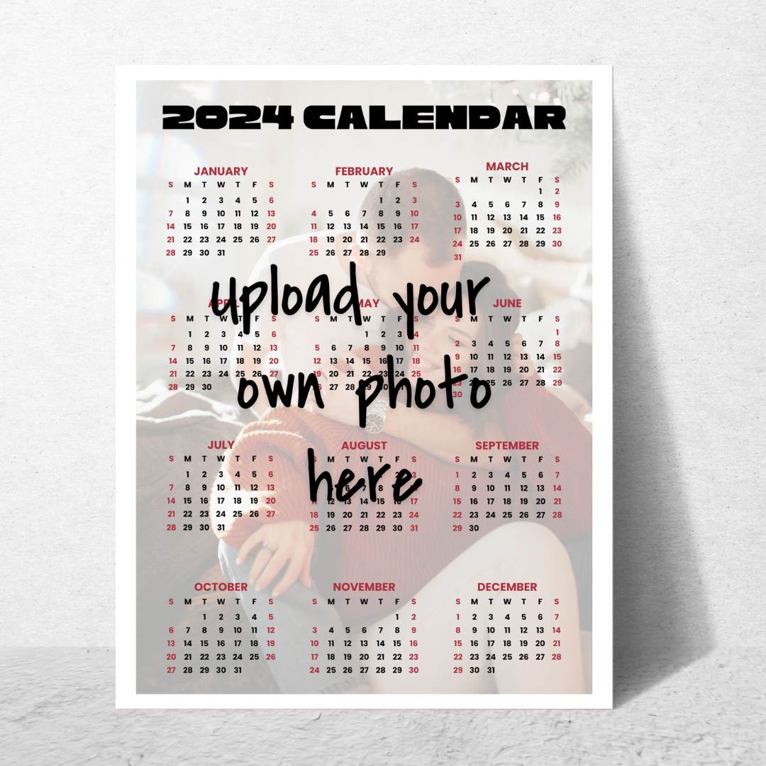 Custom 2024 Photo Calendar for Someone in Jail or Prison