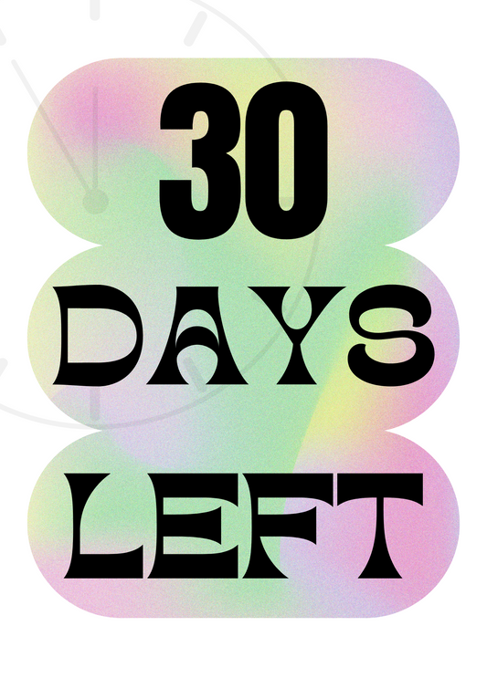 30 Days Left Countdown