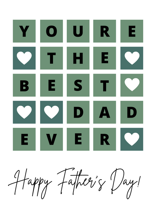 You're the Best Dad Ever - Personalized Greeting Card for Someone in Jail or Prison