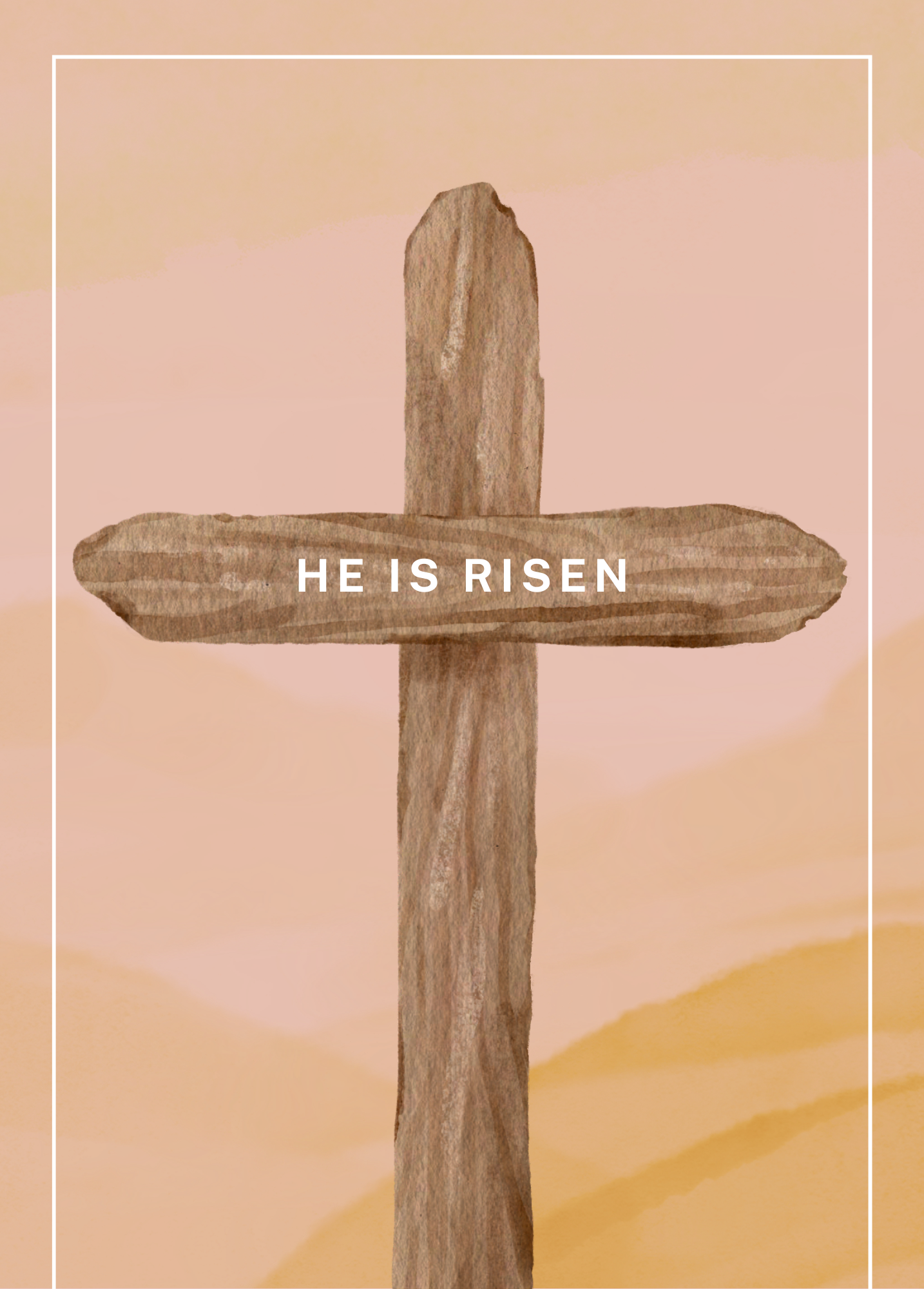 He is Risen | Easter Cross Card