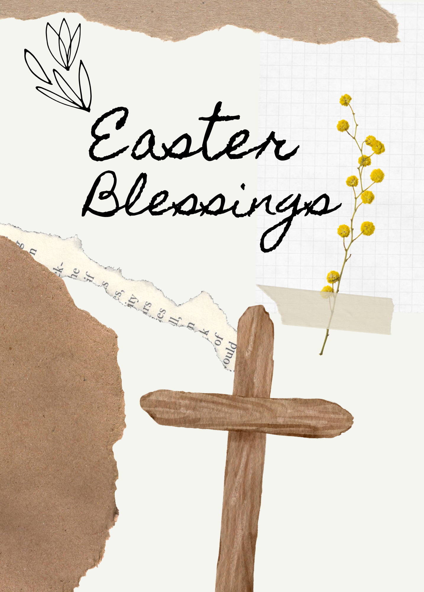 Easter Blessings | Easter Cross Card