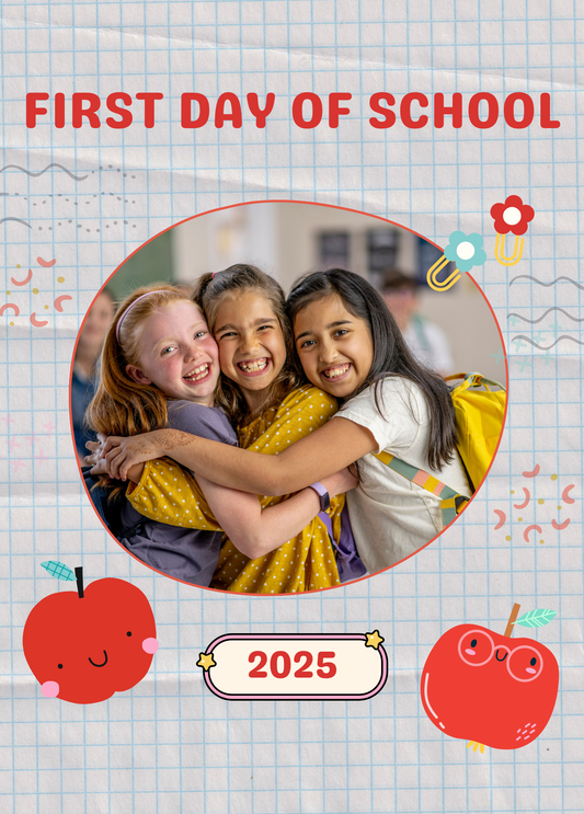 First Day of School Photo Card | Apple