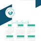 Love Never Gives Up (Deep Blue) | GILO Day 6-Month Photo Calendar