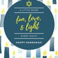 A Little More Fun, Love, and Light Every Night | Hannukah Card