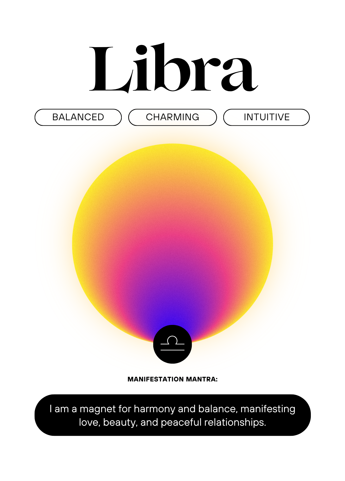 Libra Mantra | Astrology Card