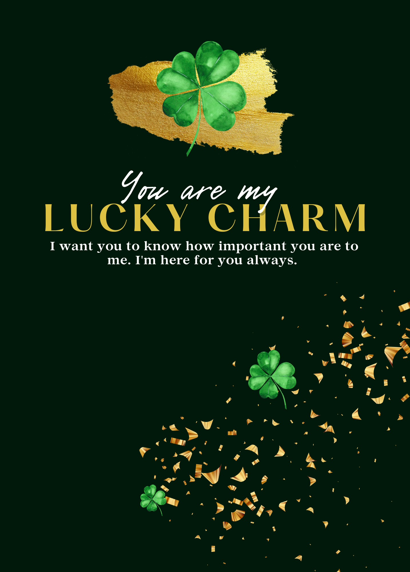 You are My Lucky Charm | St. Patrick's Day Card