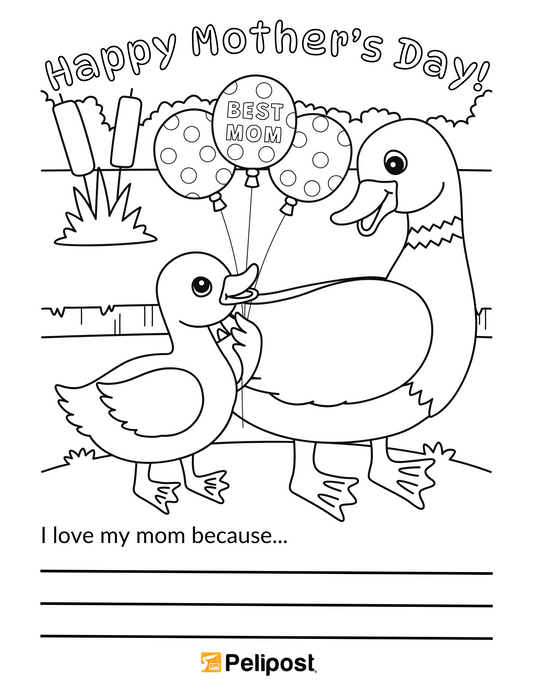 Mother's Day Coloring Page For Kids  | FREE Digital Download