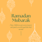 Ramadan Mubarak (Yellow) | Ramadan Card