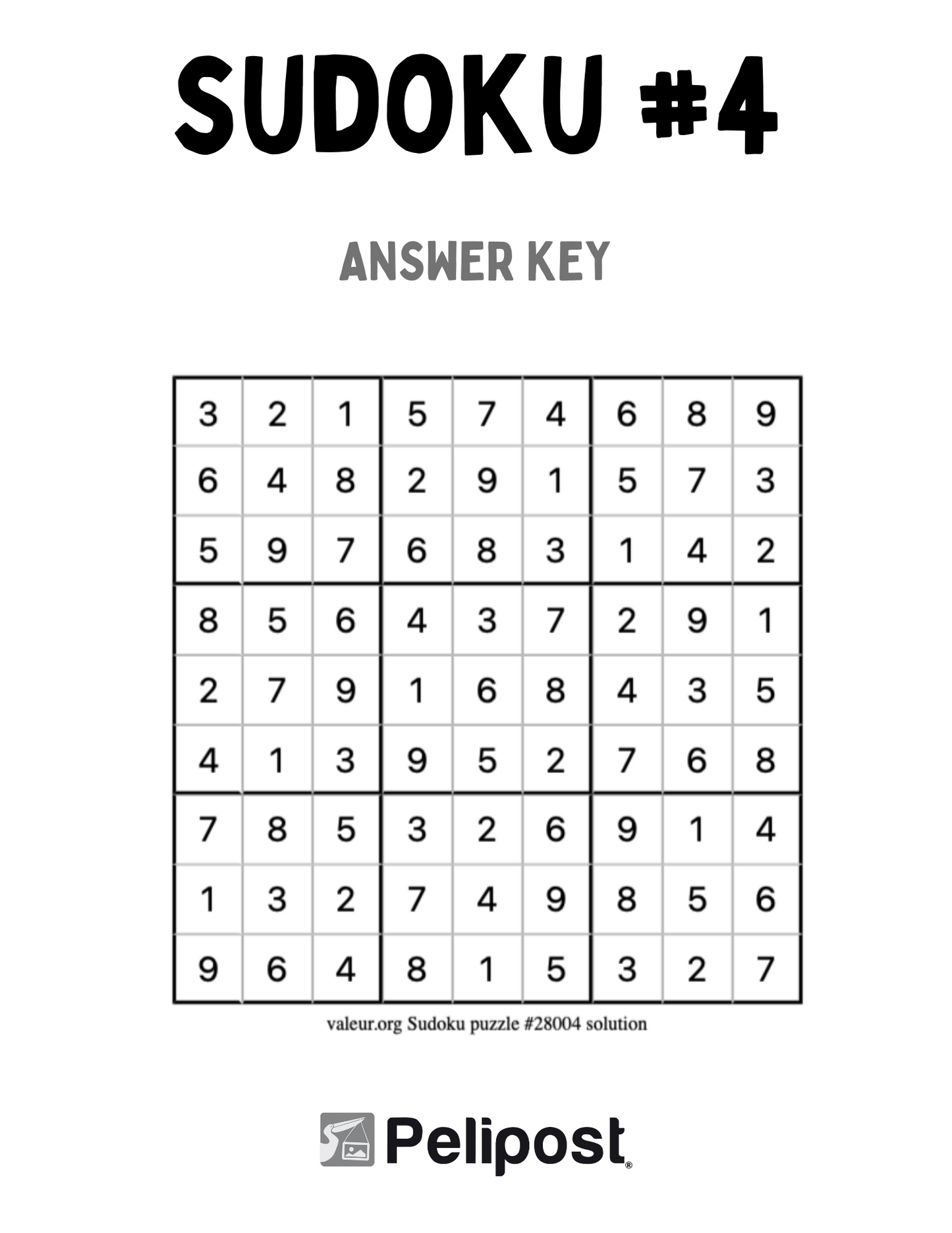 Sudoku #4 | FREE Digital Download