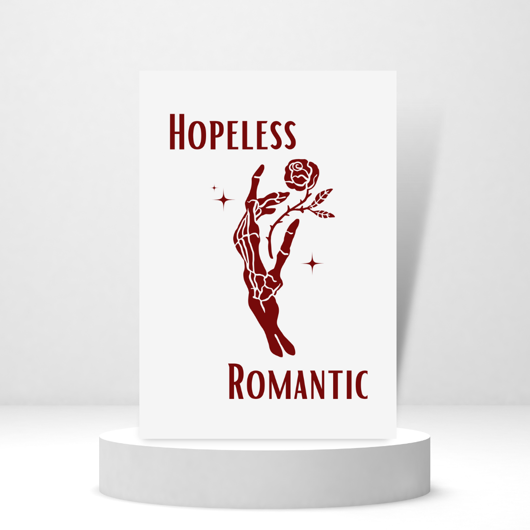 Hopeless Romantic - Personalized Greeting Card for Someone in Jail or Prison