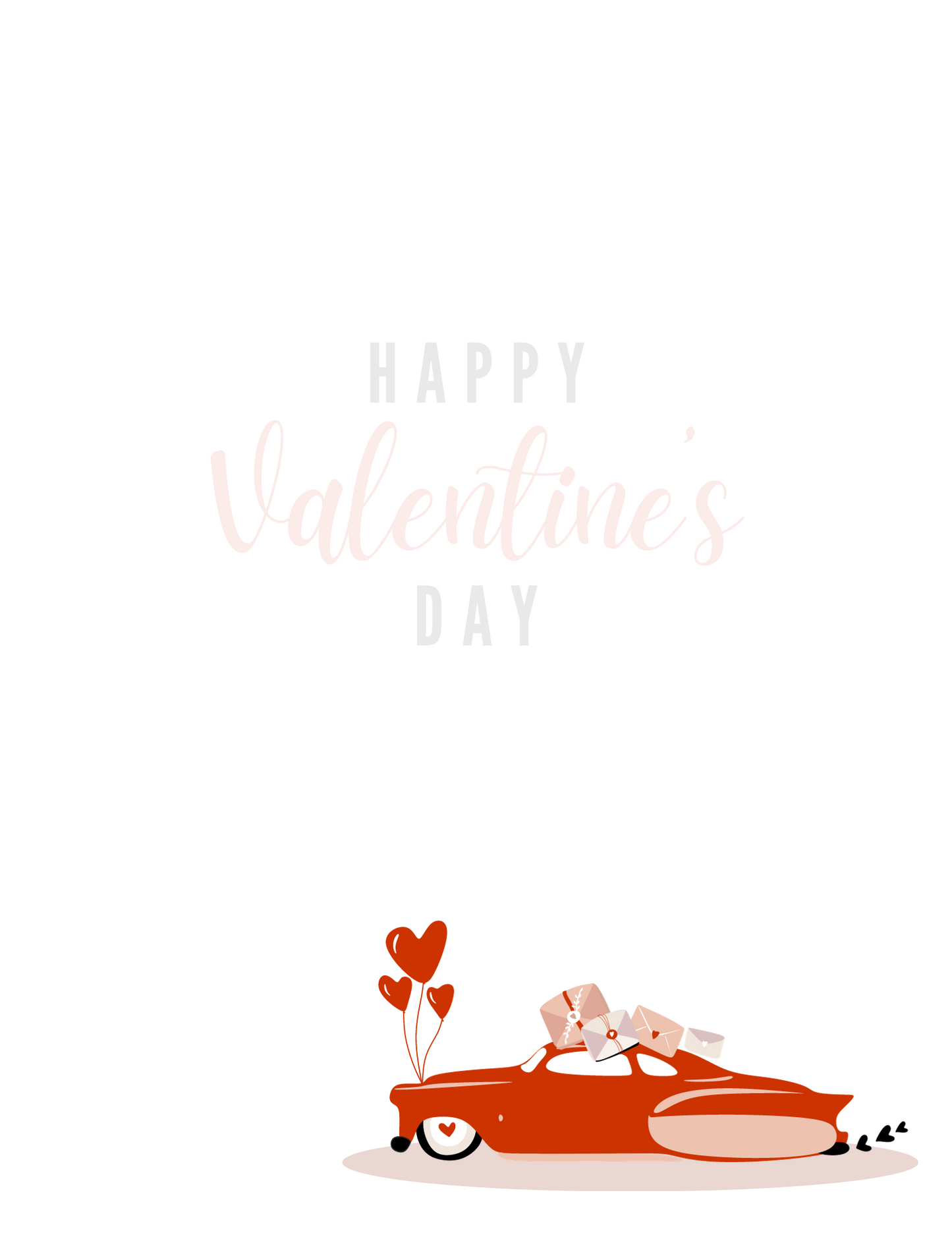 Red Oldie | Happy Valentine's Day - Letter