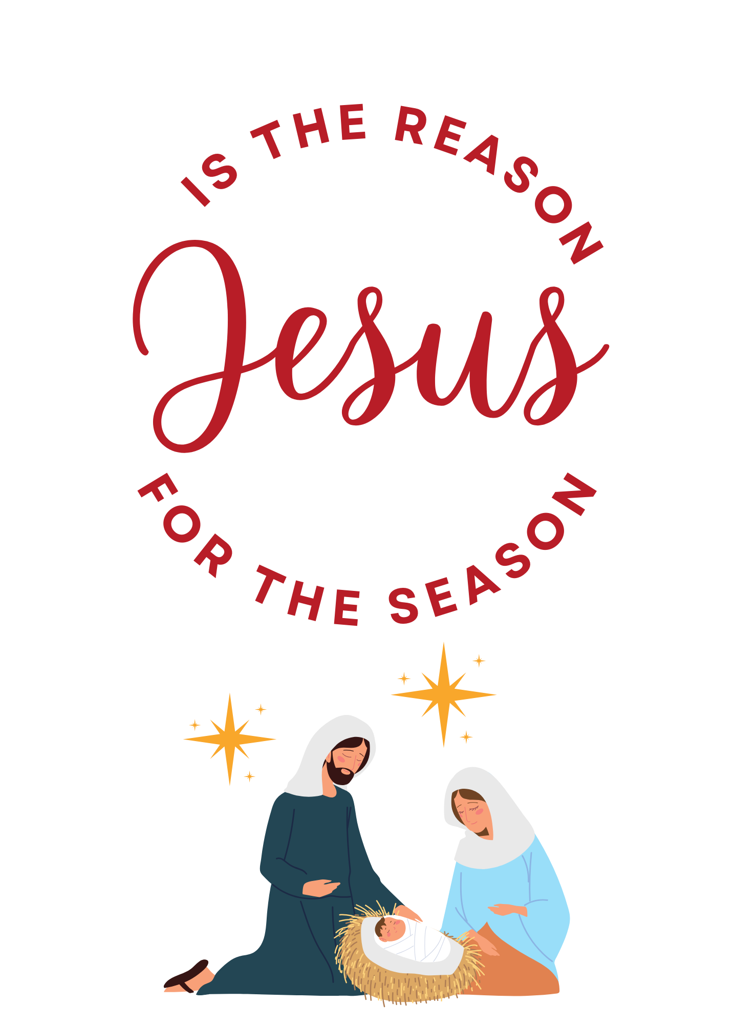 Jesus is the Reason for the Season | Christmas Card