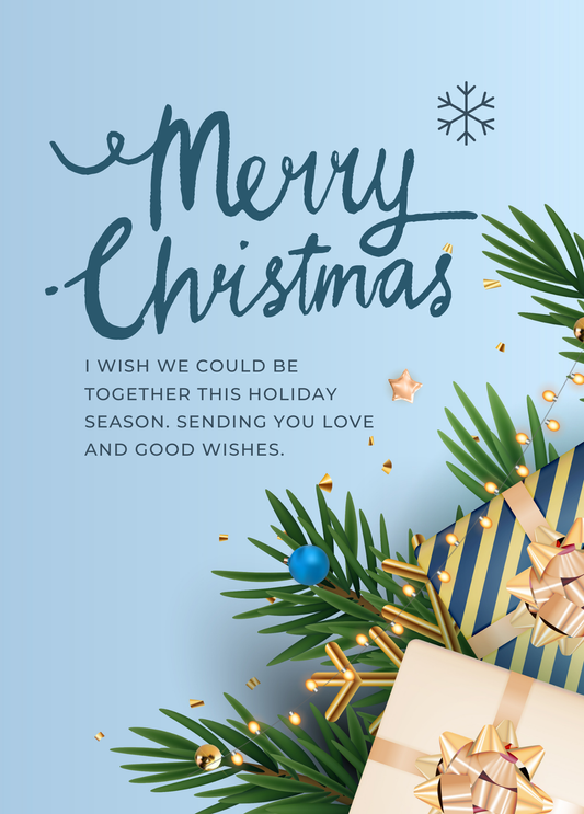 Merry Christmas- Love and Good Wishes | Christmas Card