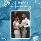 Happy Anniversary (Blue) | Anniversary Photo Card
