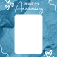 Happy Anniversary (Blue) | Anniversary Photo Card