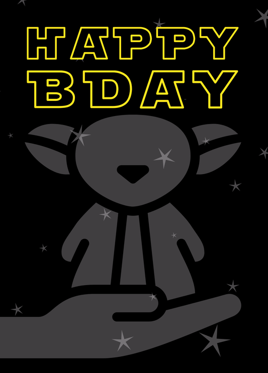Baby Yoda B-Day | Birthday Card