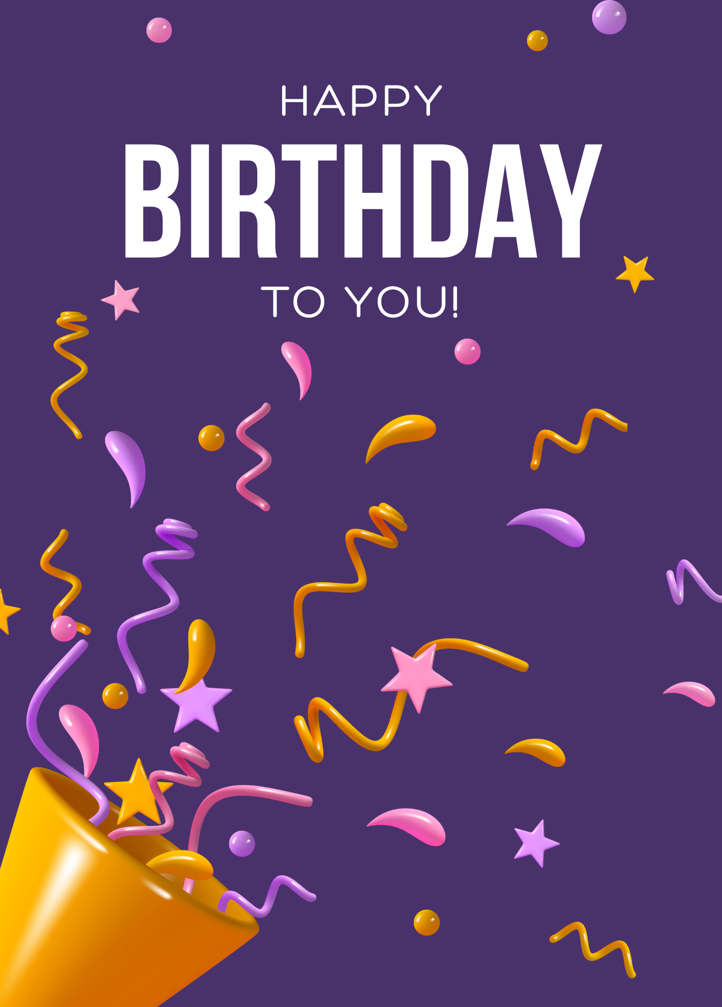 Happy Birthday to You (Purple)