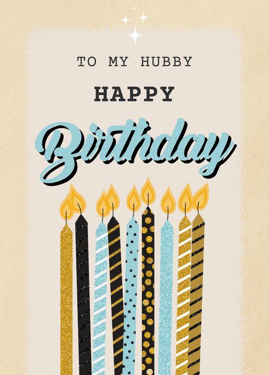 To My Hubby | Husband Birthday Card