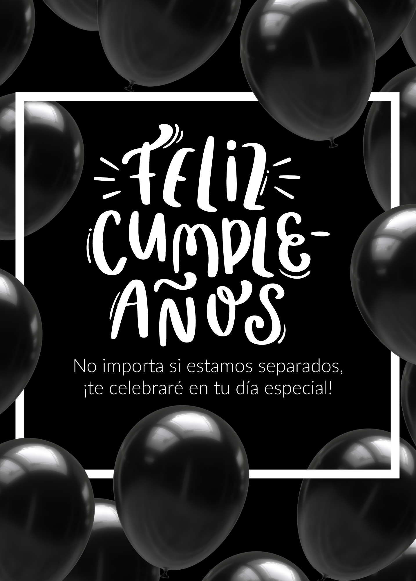 Feliz Cumpleaños - Globos