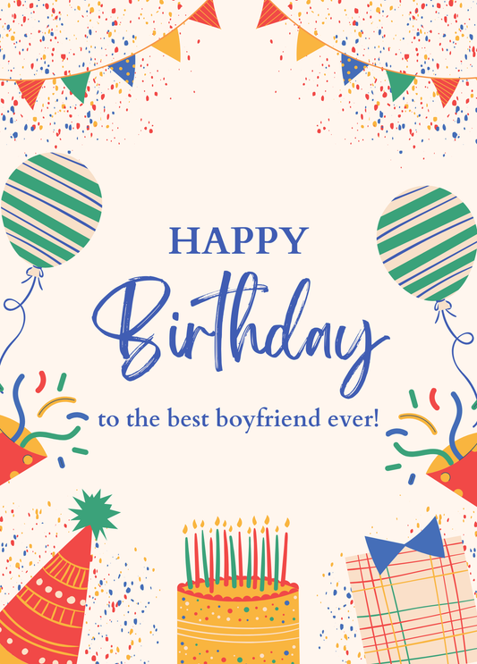 Best Boyfriend Ever | Birthday Card