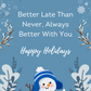 Always Better With You | Belated Holiday Card